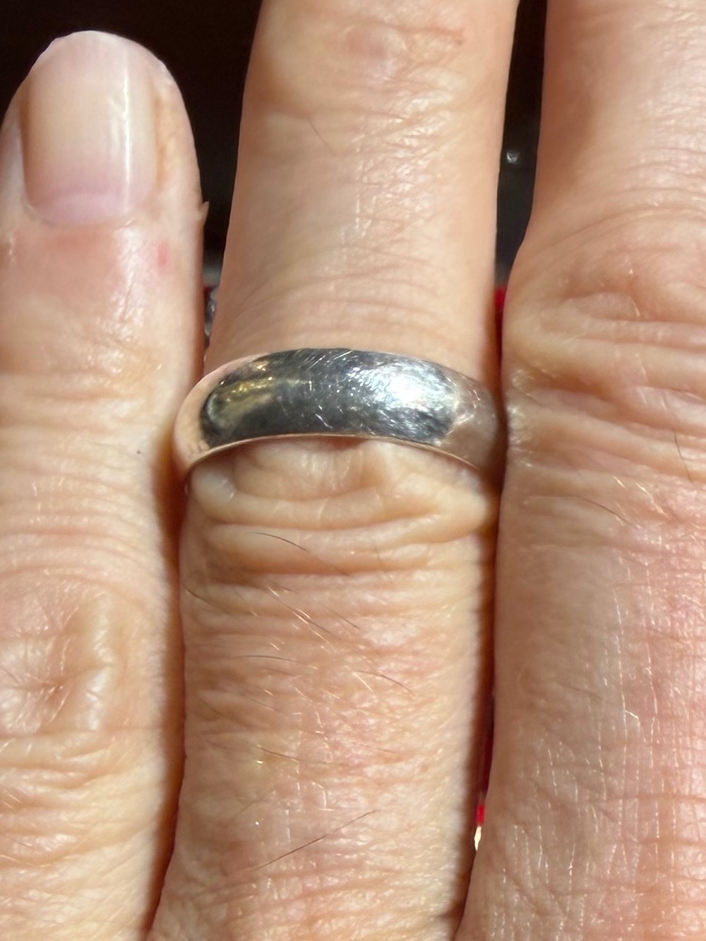 vintage 925 Sterling Silver Band Ring Size 8.25